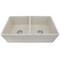 Nantucket Sinks Double Bowl Farmhouse Fireclay Sink with Shabby Straw Finish FCFS3318D-ShabbyStraw - alternate 1